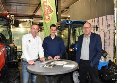 Joachim van Vliet van Arg met Piet de With van LMB de With en Marcel van Dijk van Van Dijk Houten, zijn allen betrokken bij Landini als dealer of importeur